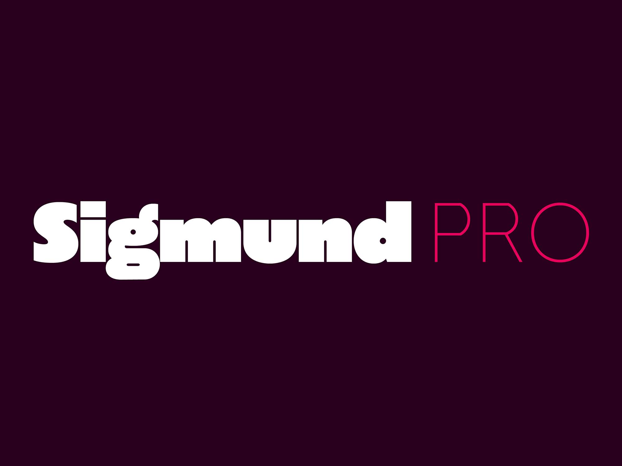 Sigmund Pro Sans Serif Font